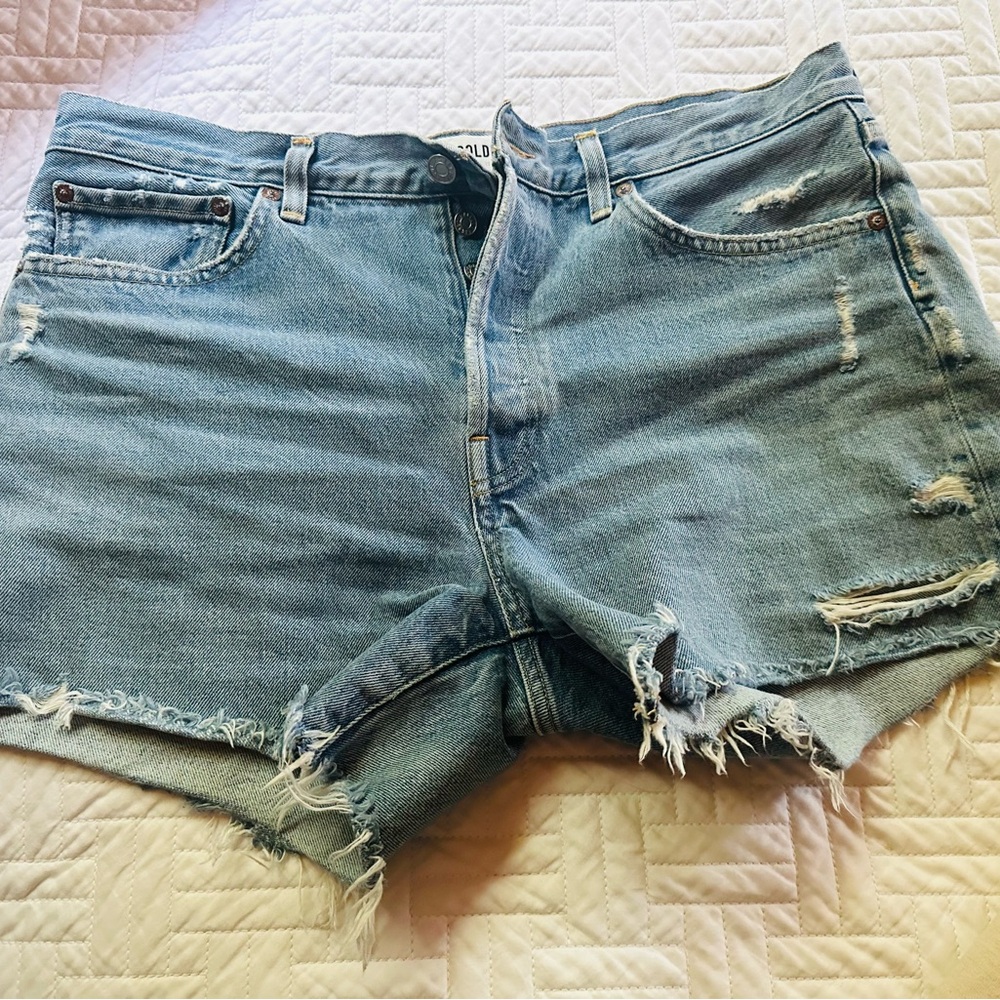 Agolde Classic Light Blue Jean shorts